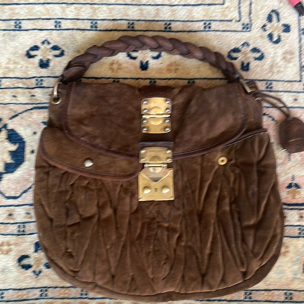 Miu Miu Coffer Hobo Bag